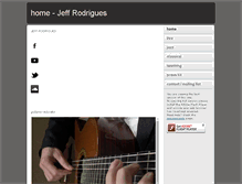 Tablet Screenshot of jeffrodriguesguitar.co.uk